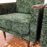 Customizable Pair Of Armchairs in Green, Poland 1970s.