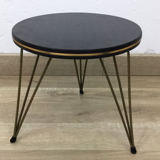 Tabouret rond vintage pied Eiffel