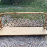 Vintage rattan shelf
