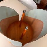 Vintage leather magazine holder