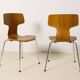 8x Teak T-chairs by Arne Jacobsen, Fritz Hansen, 1980s
