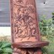 Old African wooden carved talking chair.