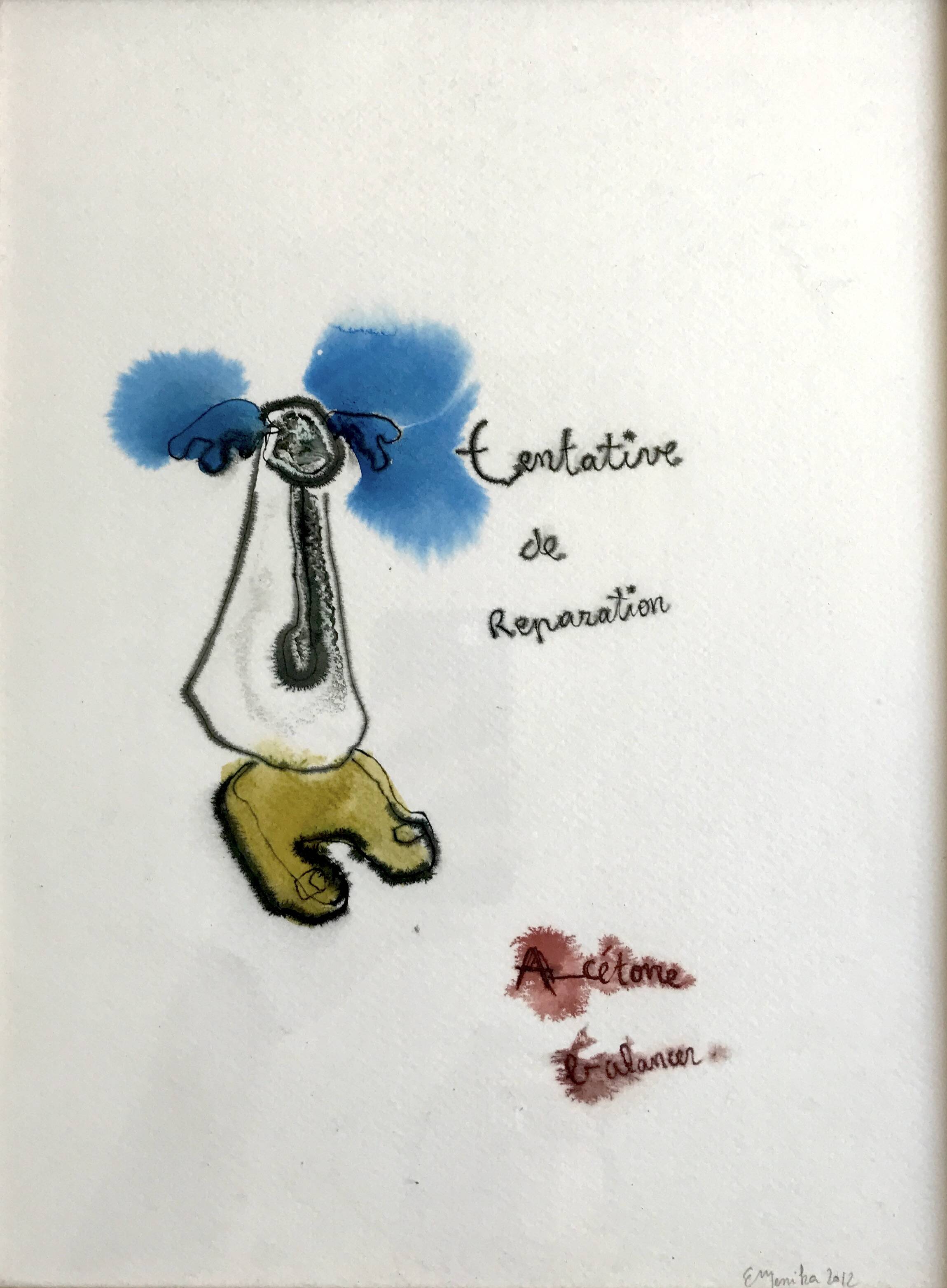 Emmanuelle MESSIKA, Untitled 9 (Drawings series), 2012. Ink on paper signed in pencil