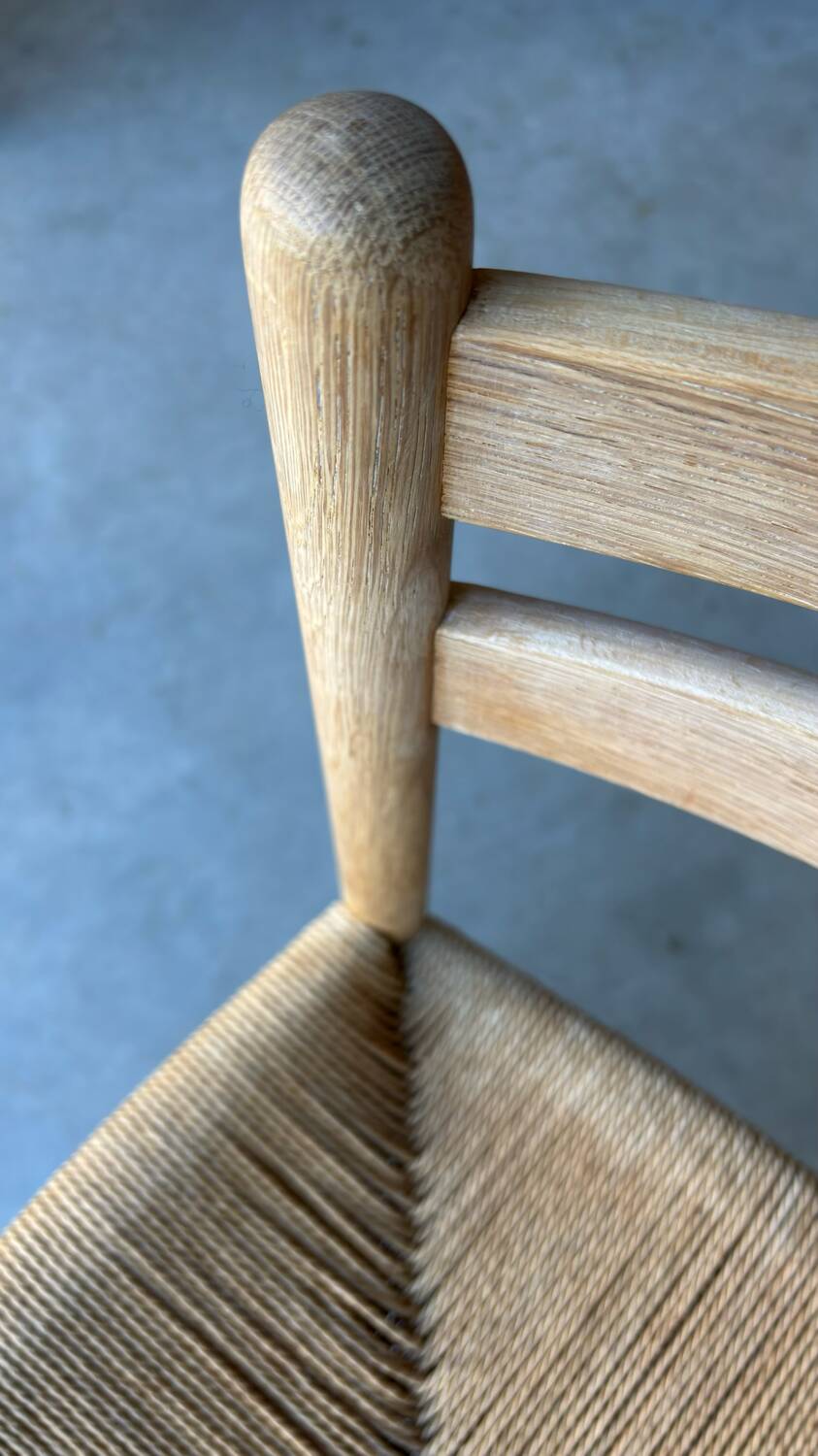 Set of 6 vintage papercord chairs Kurt Ostervig