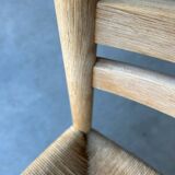 Set of 6 vintage papercord chairs Kurt Ostervig