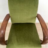 Velvet bridge armchair