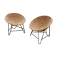 Pair of wicker chairs