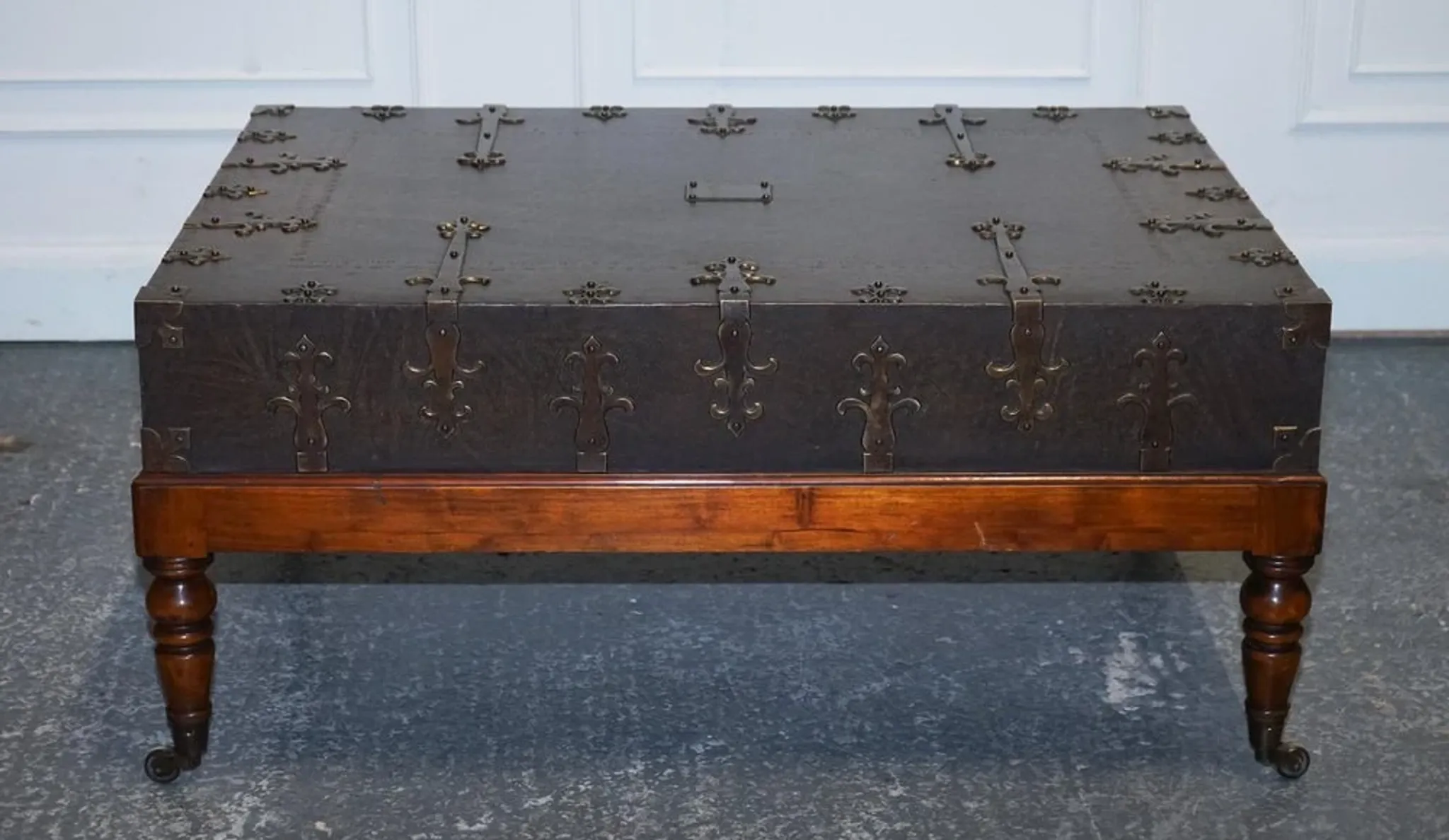 Large Coffee Table with Drawers on Both Sides by Theodore Alexander