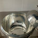 Empty pocket vintage silver metal apple box