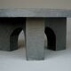 Dutch Brutalist Resin and Stone Coffee Table, 1970s