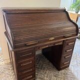 Antique directors oak roll top desk