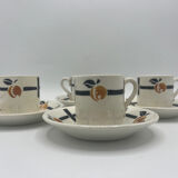 Set of 4 badonviller cups