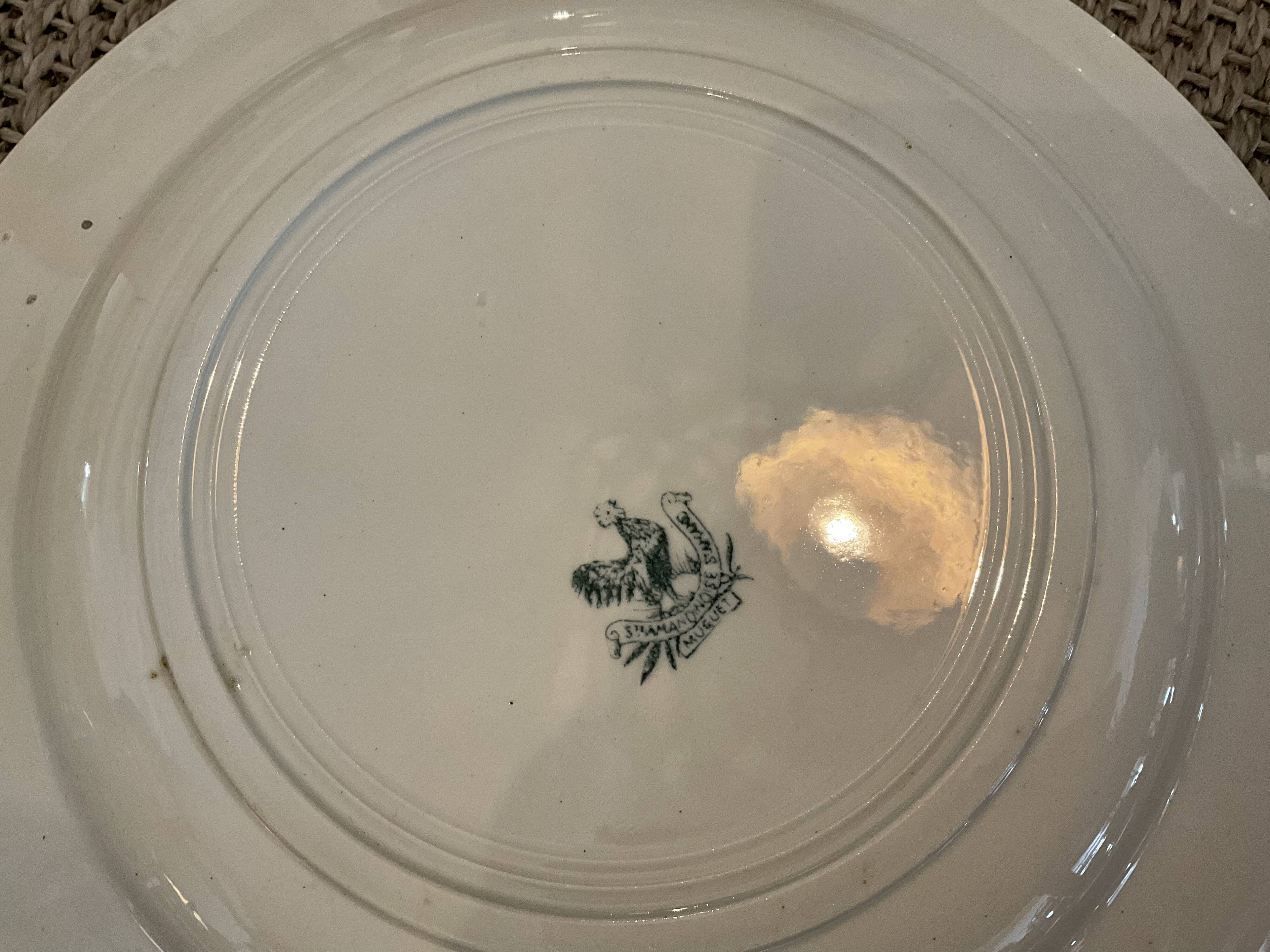 3 dishes model lily of the valley, Saint Amand and hamage