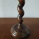 Paire de lampes vintage en bois tourné