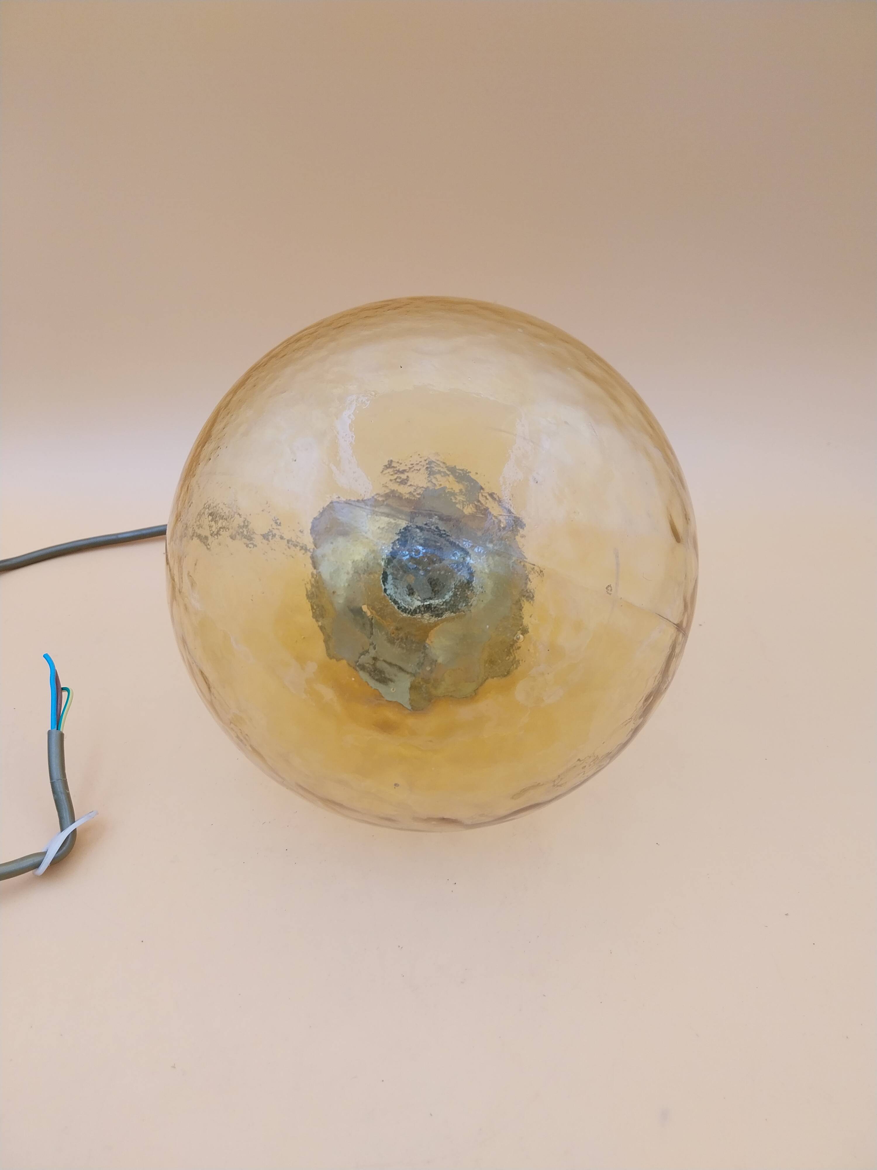 Suspension Parscot Globe amber