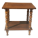 Vintage wooden console side table with turned legs.