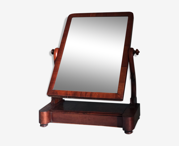 Miroir anglais antique de vanité 56x72cm
