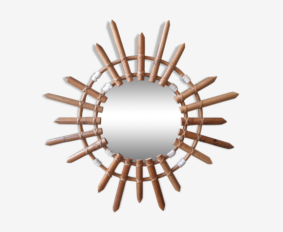 Bamboo sun mirror 56cm