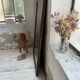 Late 19th century XL wooden mirror