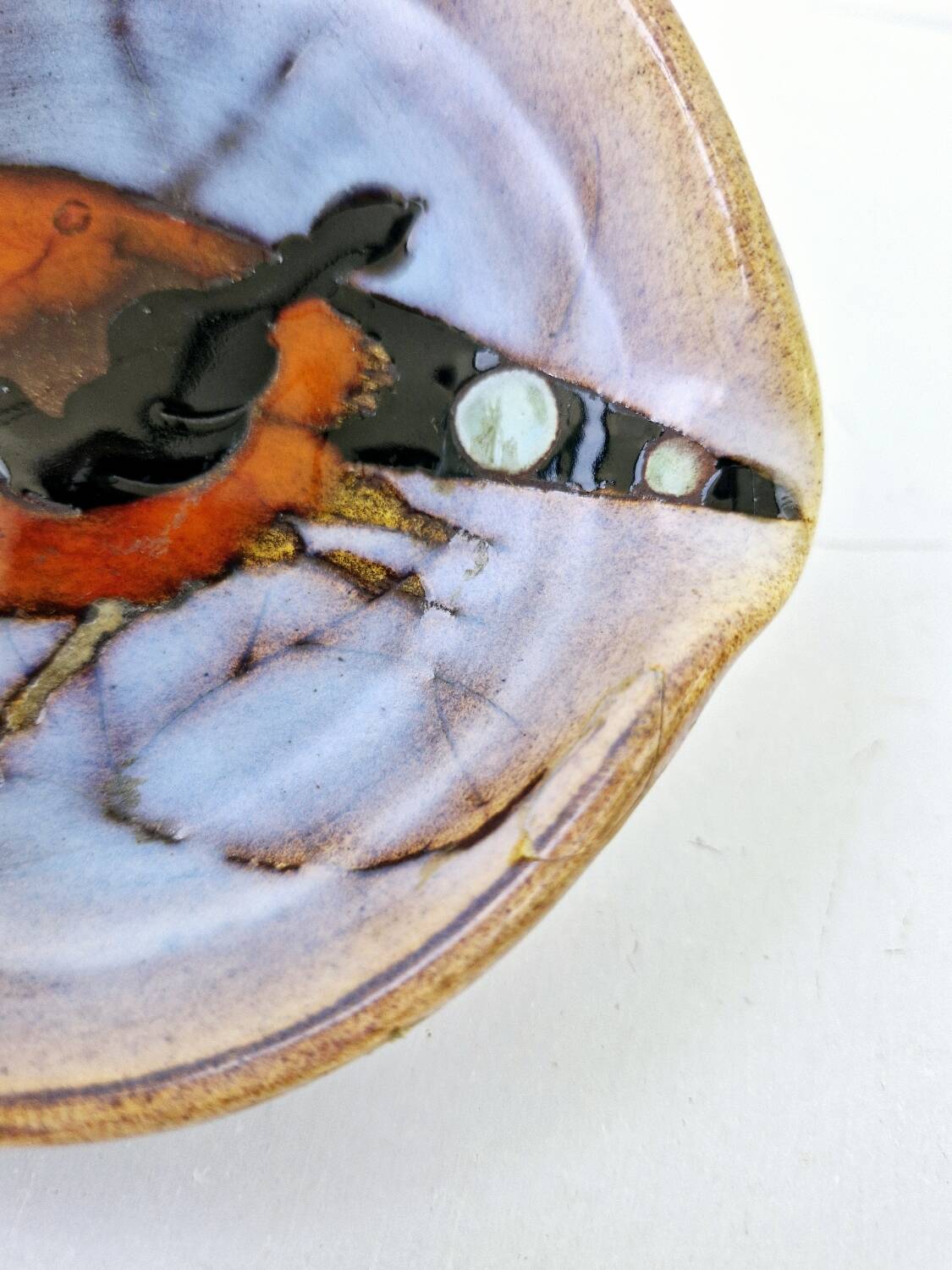 Dish 60s Bird Ceramic Monique Kurt Brunner Vence