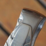 Solid silver sugar clamp Art Deco style