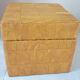 Stool, leather storage chest, 60