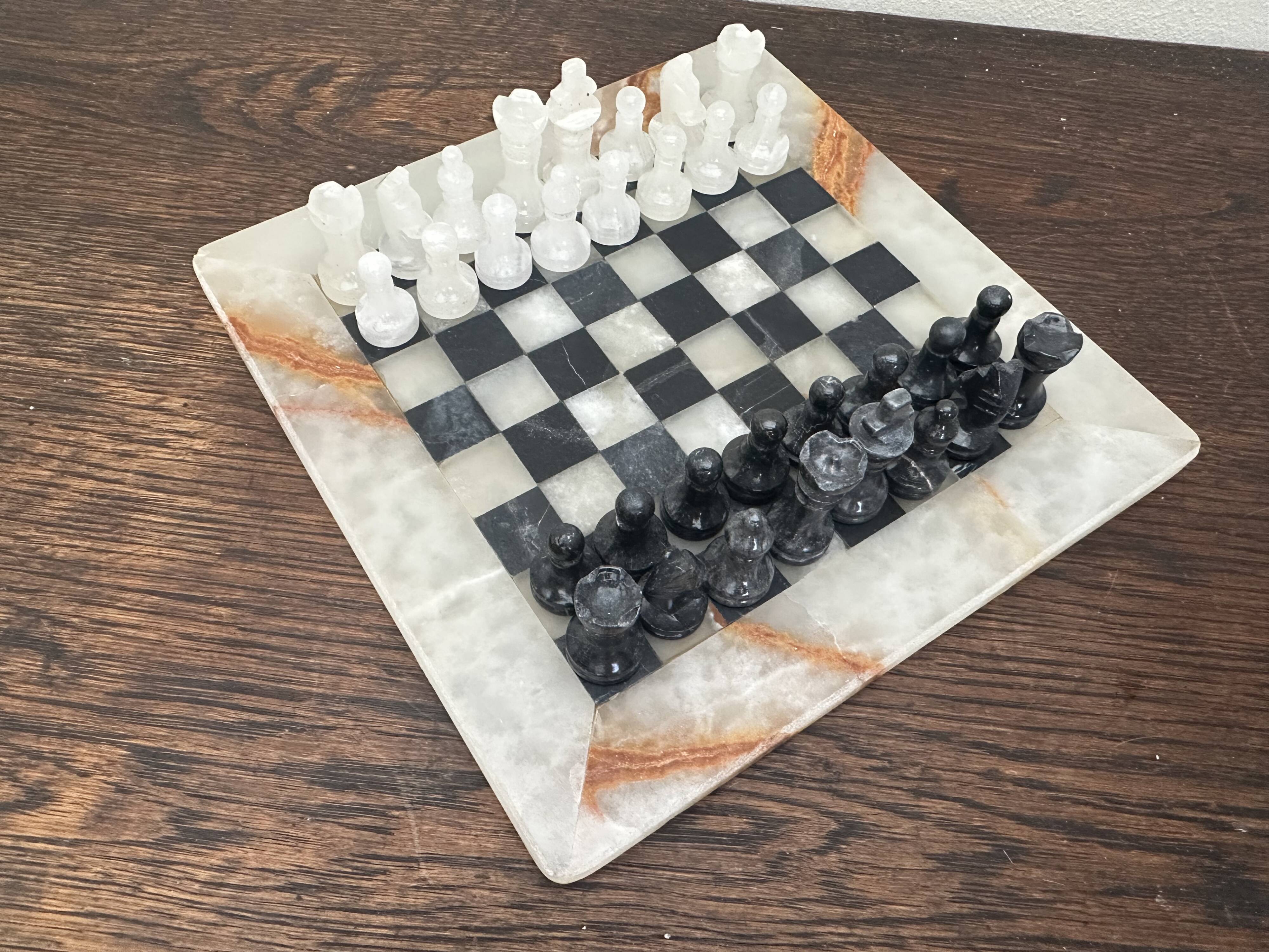 Vintage marble chess set 21/21 cm