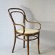 Fauteuil bistrot canné N°14 , par Hofmann 1895, Art nouveau .