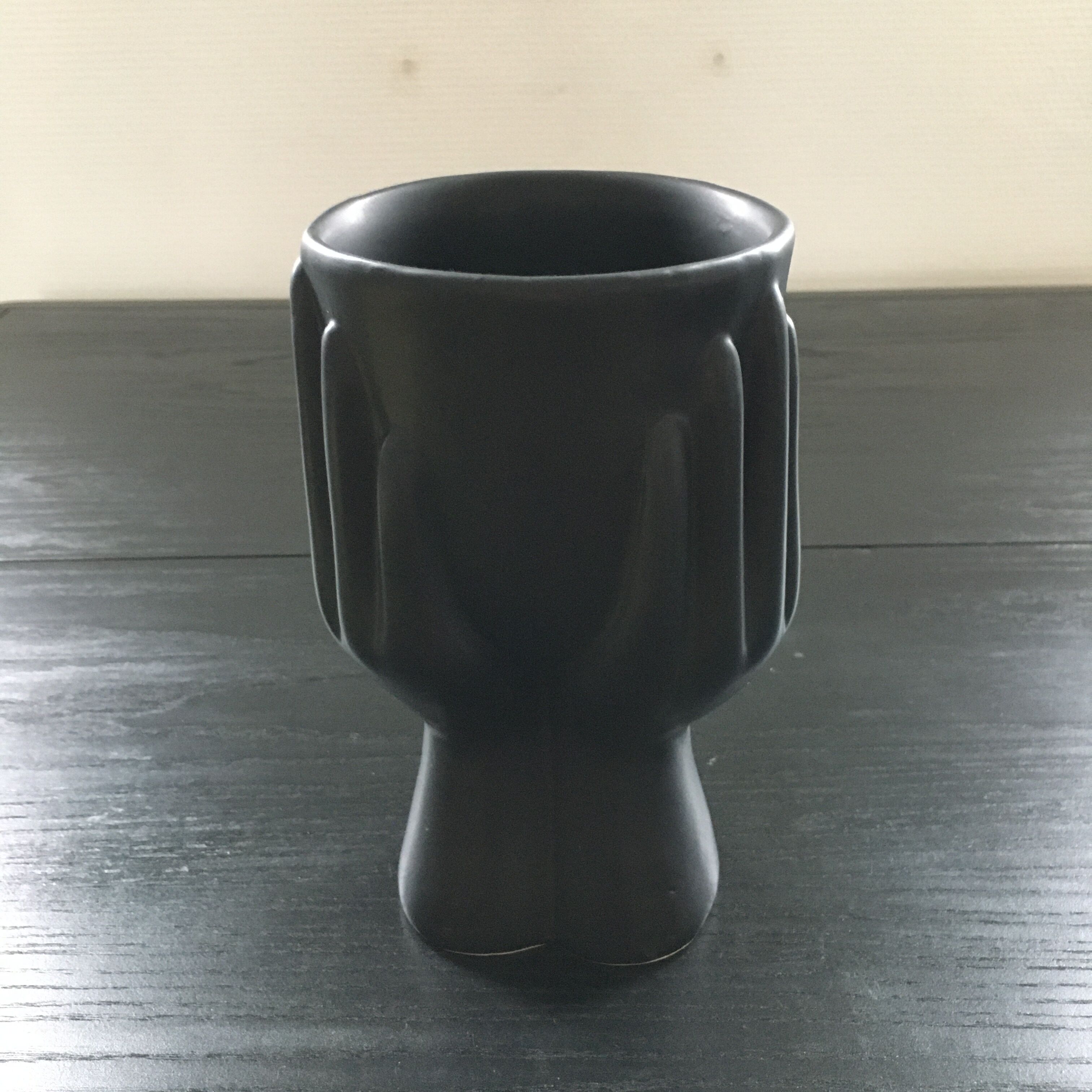 Black hand vase