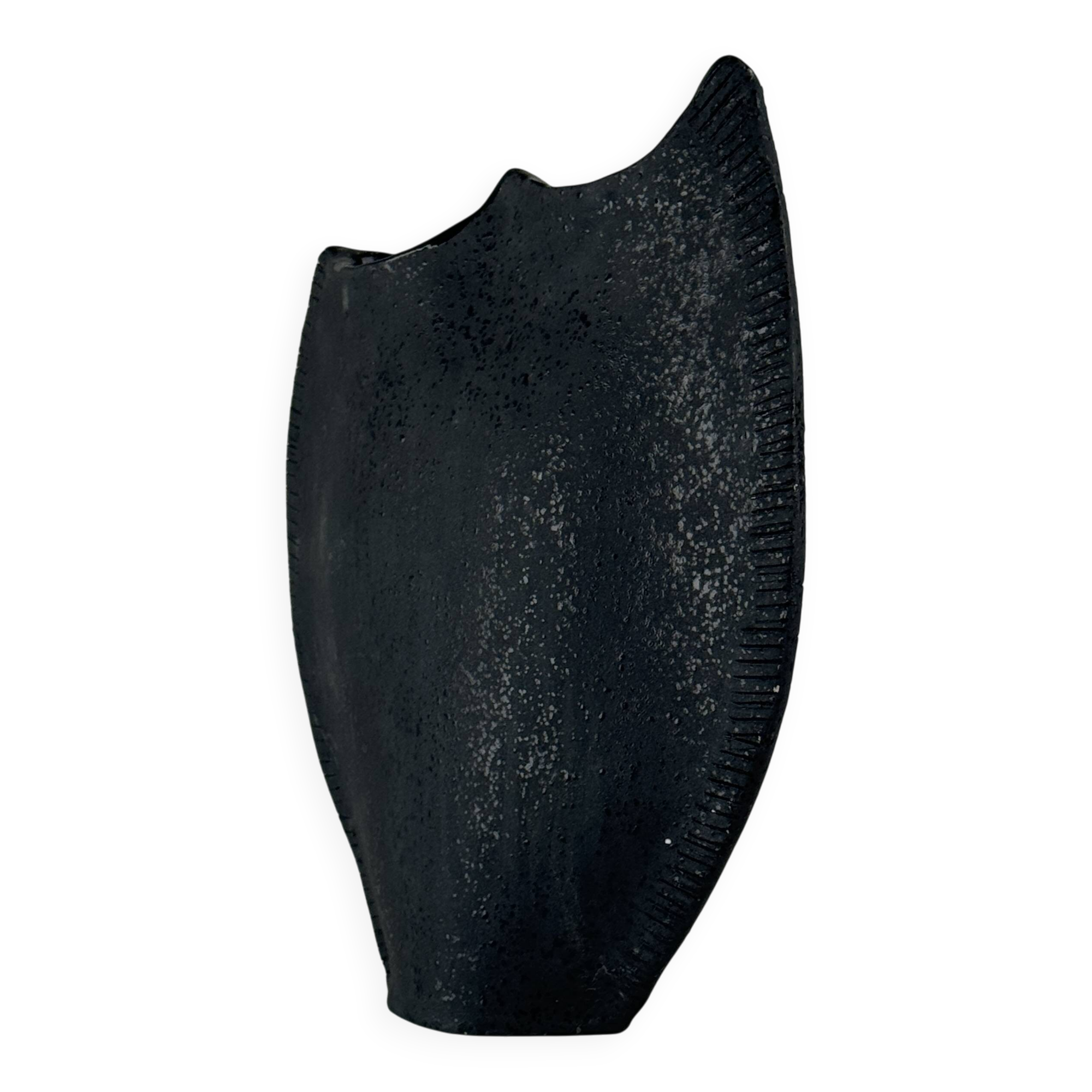 Free-form ceramic vase