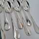 7 Alfenide Silver Metal Table Spoons