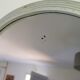 Wall mirror with its aluminum frame, art deco- antique french vintage era