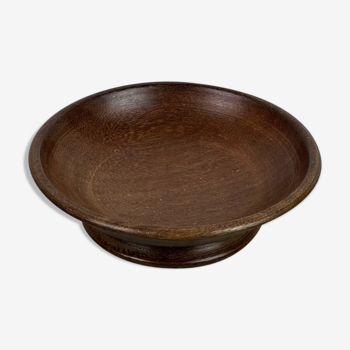 Wooden pedestal dish