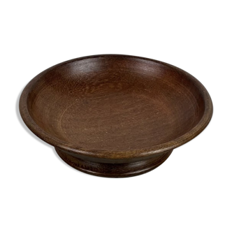 Wooden pedestal dish