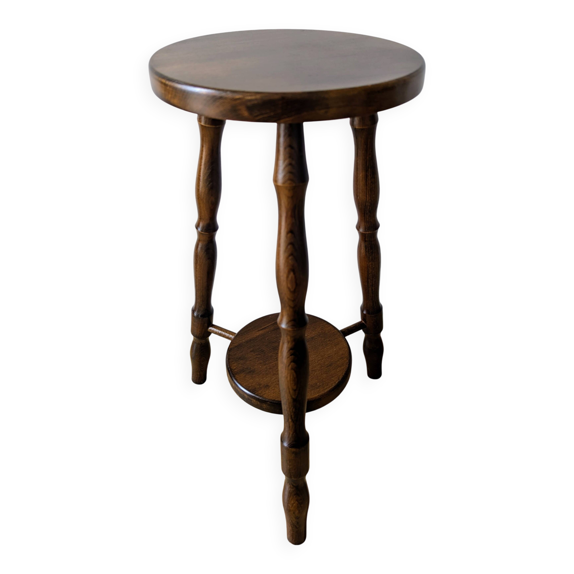 Vintage Turned Wooden Tripod