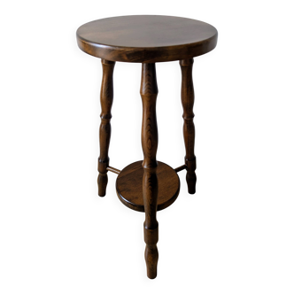 Tripode en bois tourné vintage