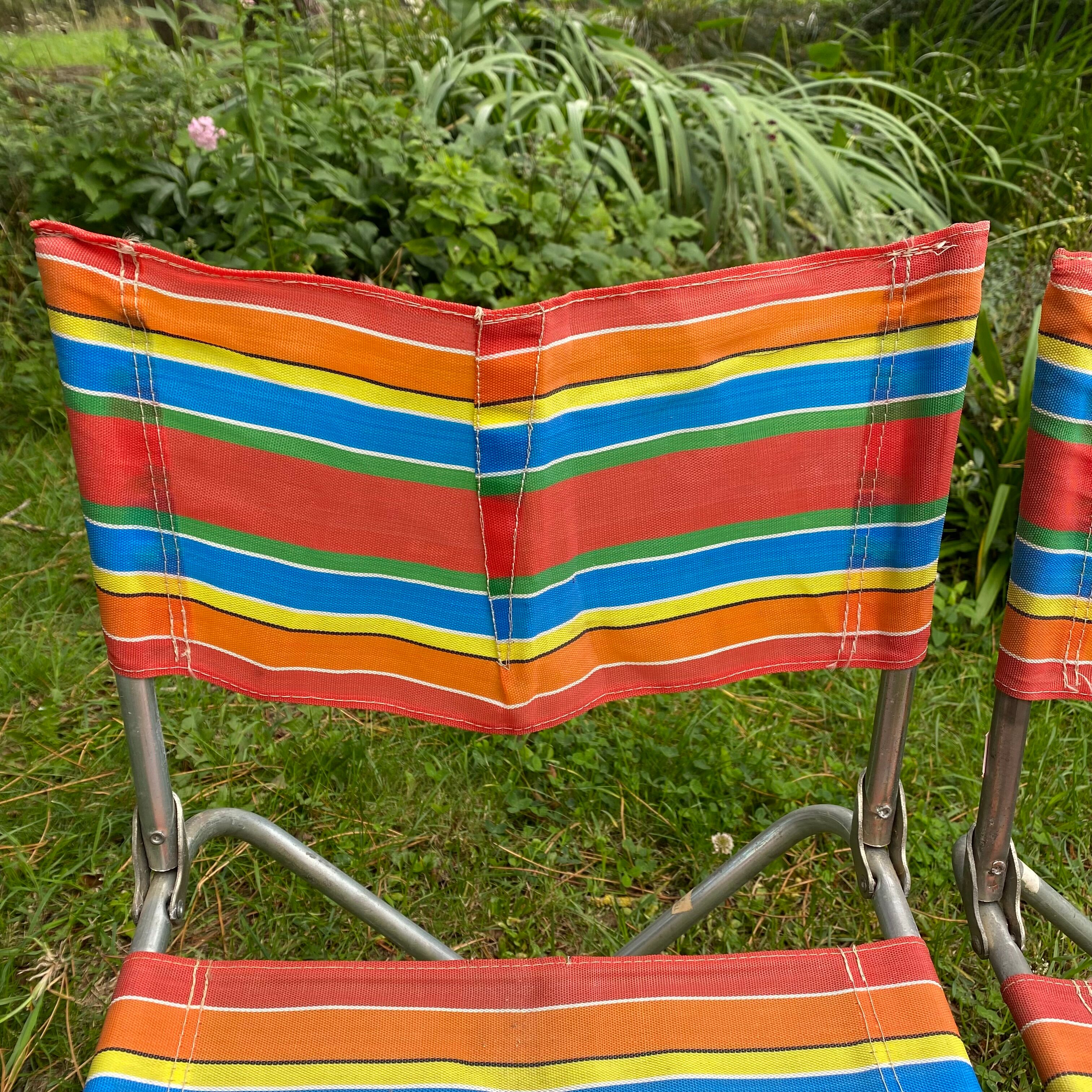 Vintage camping chairs 70s
