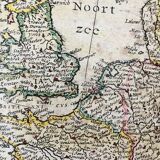 Historical map of Europe on wood