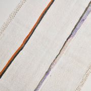 2x5 Natural White Turkish Vintage Runner Rug, 72x169Cm