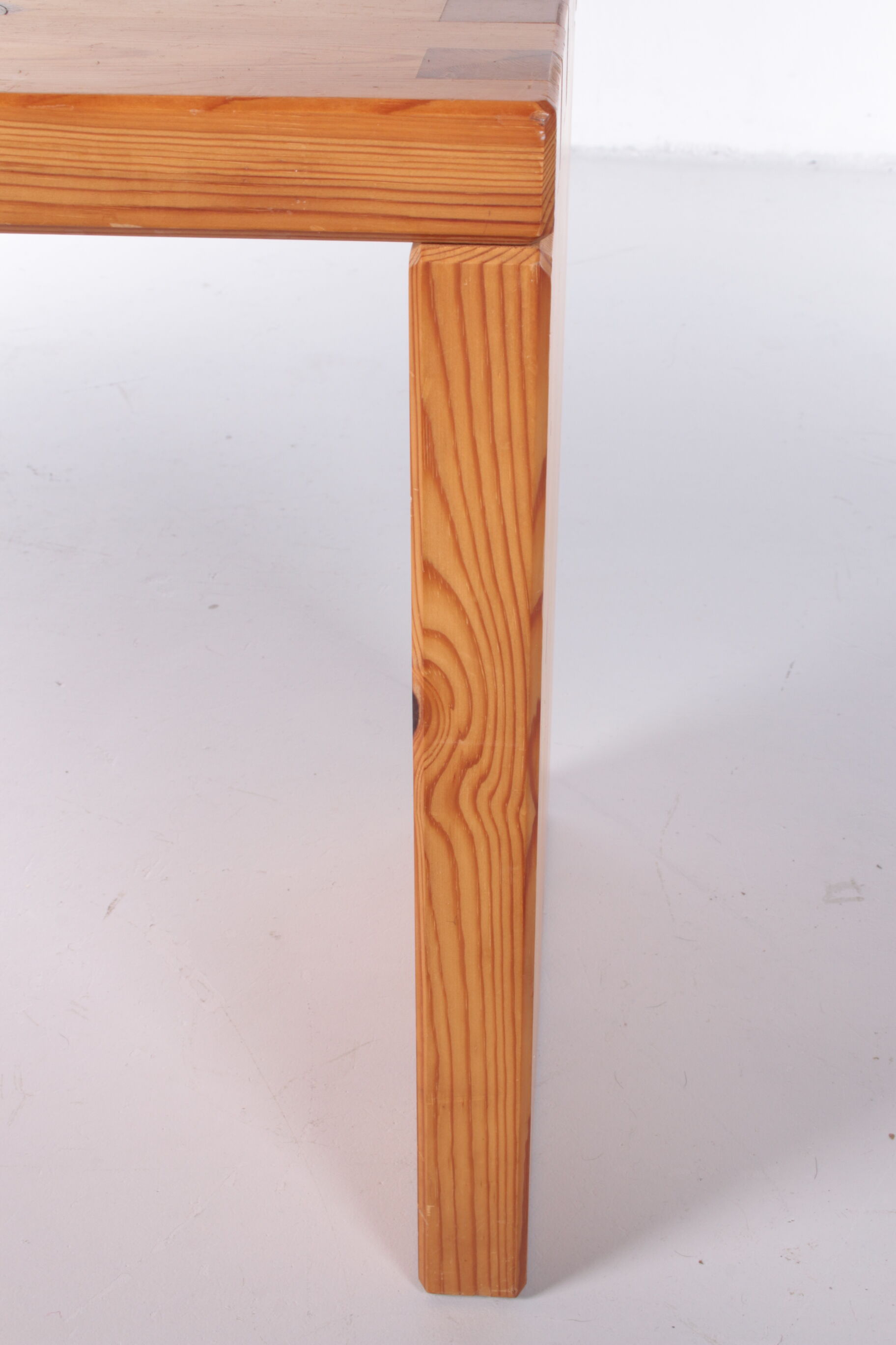 Vintage pine wood sidetable and or bench by Aksel Kjersgaard Odder Denmark