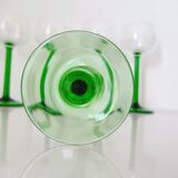 Set of 8 Glasses of La Rochère Crystal Wine and Glass