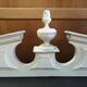 Fronton patine shabby chic gustavien XIX ème 76 cm