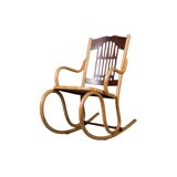 Antique Jacob & Josef Kohn Rocking Chair | Art Nouveau Design, Bentwood,