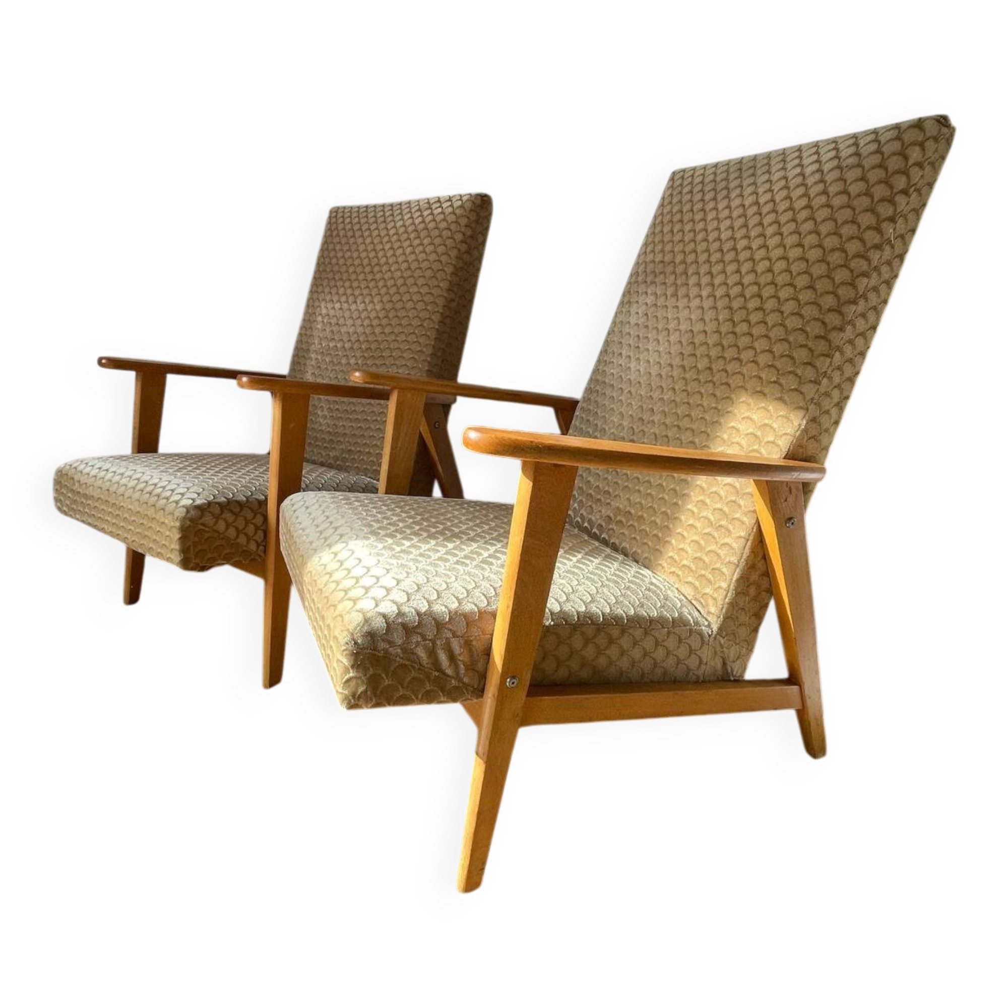 FAUTEUILS MANUCERE Pieds Compas VINTAGE