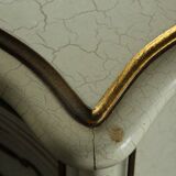 Vintage pair of 20th century Venetian Baroque style nightstands in painted wood