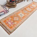 3x13 vintage modern runner rug, 87x391cm