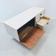 Vintage white wooden TV cabinet / Sideboard