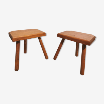 Pair of tripod stools