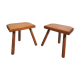 Pair of tripod stools