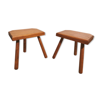 Pair of tripod stools